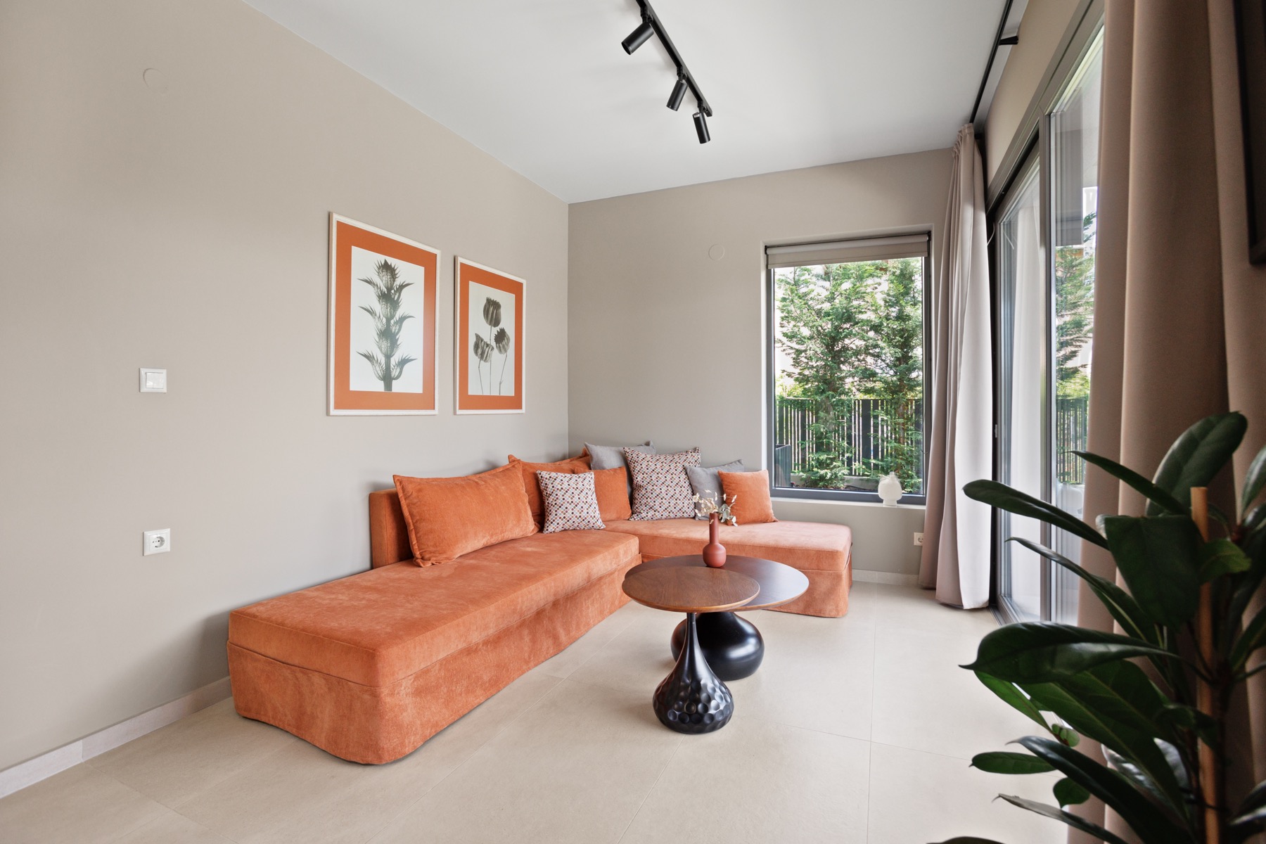 Styled sitting area inside a modern property