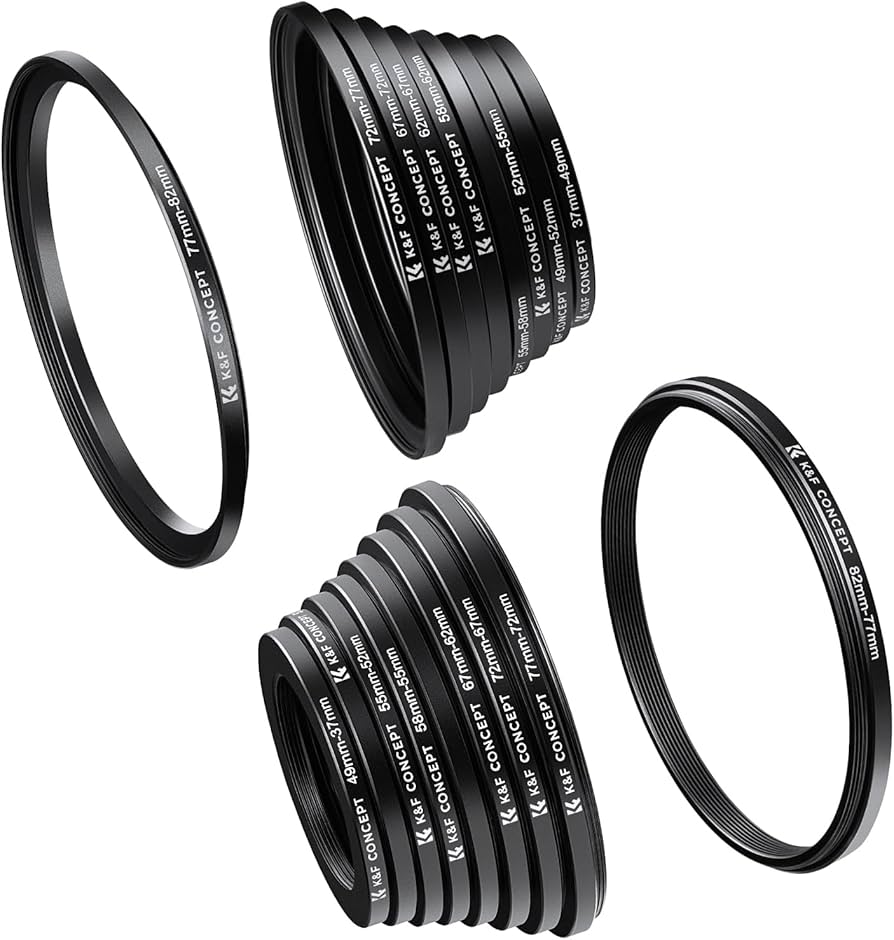 K&F CONCEPT Step Up and Down Filter Ring Adapter Set