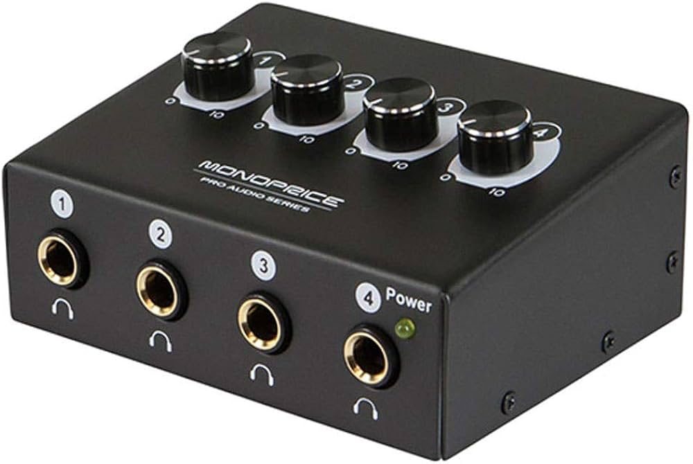 Monoprice 4-Channel Headphone Amplifier
